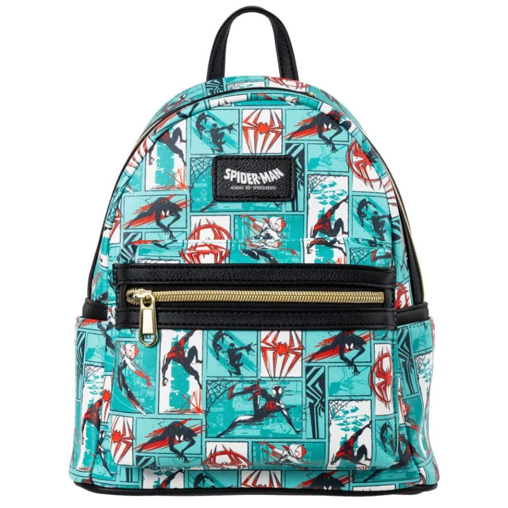 Loungefly Marvel Spider-Man Across Spider-Verse Comic Mini Backpack